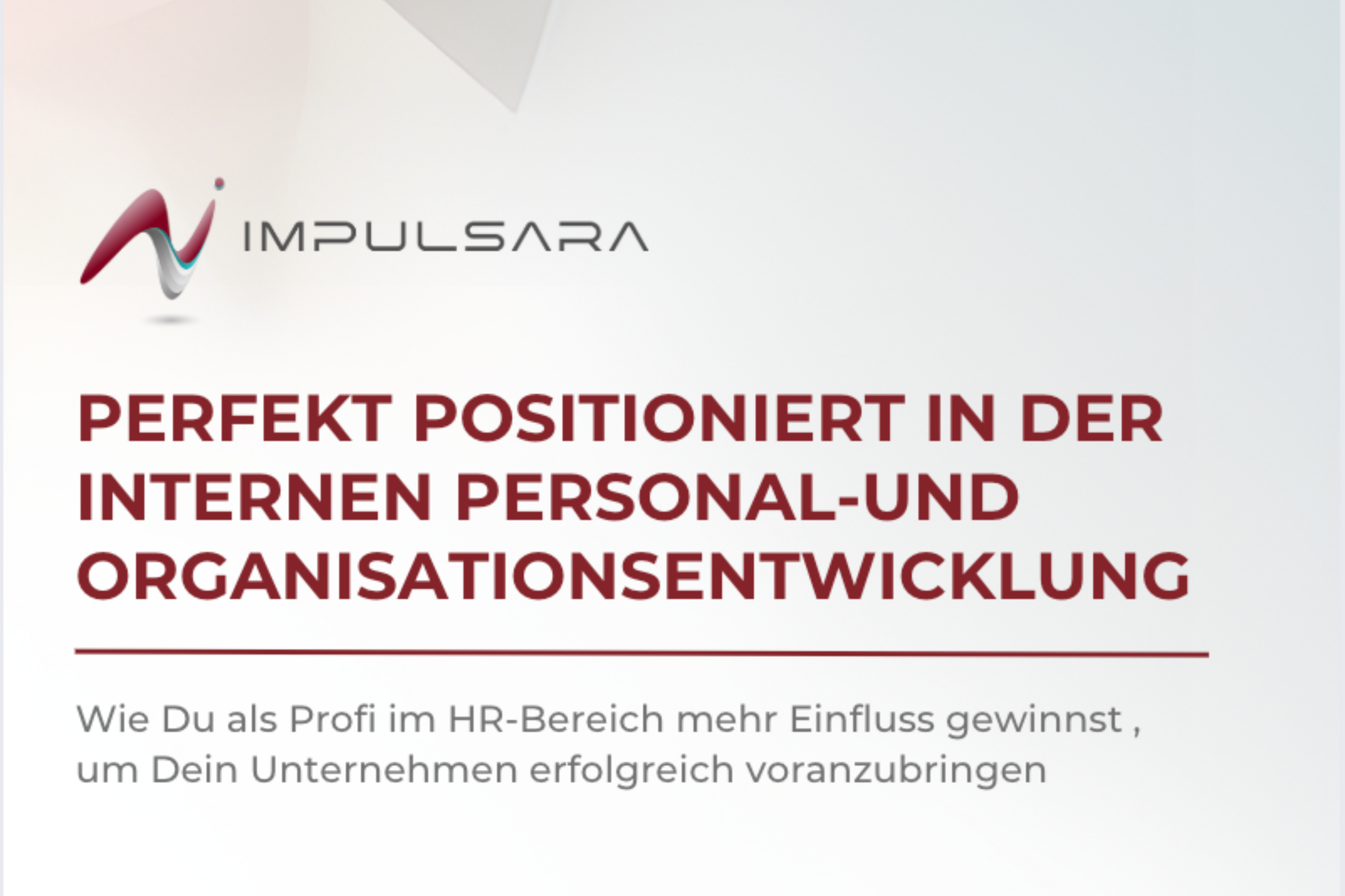 e-Book zur Positionierung als interne Beratungsperson